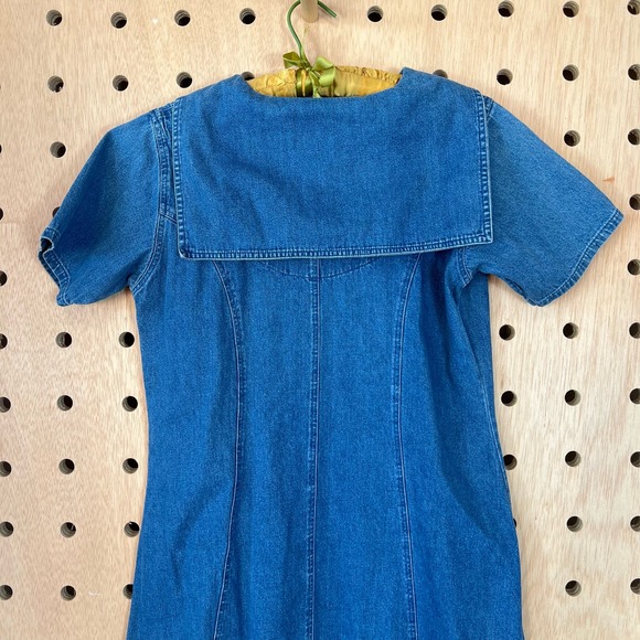 90s denim maxi dress - Picture 3 of 4